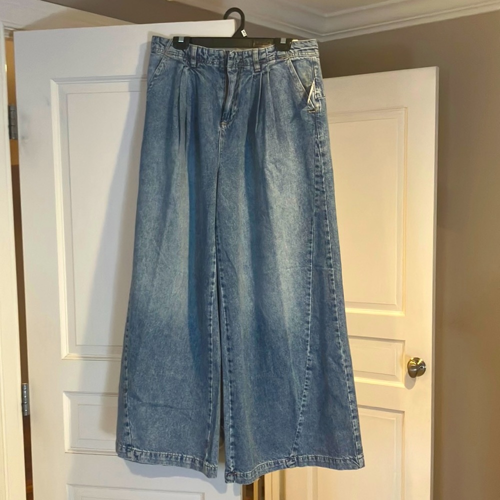Free people wide leg jeans size 31 new with tags